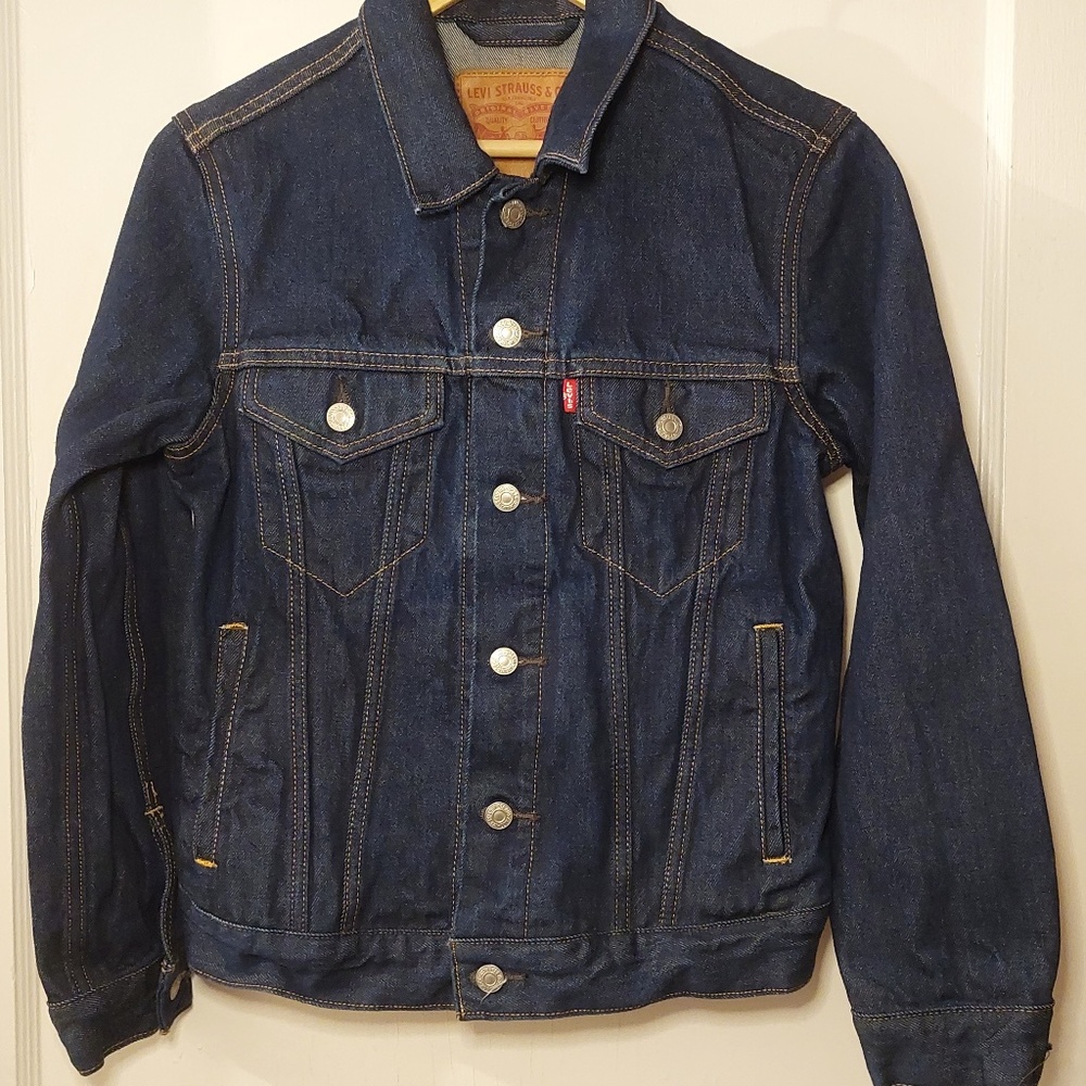 Levi’s Strauss Dark Wash Trucker Jean Jacket (Size XS)